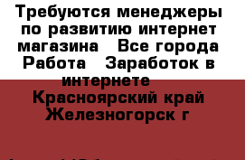 Требуются менеджеры по развитию интернет-магазина - Все города Работа » Заработок в интернете   . Красноярский край,Железногорск г.